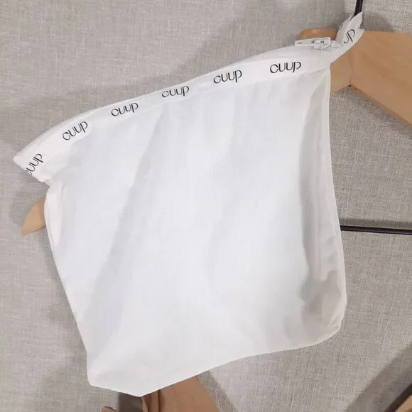 CUUP The Plunge Bra Size 32H NWOT Sheer Mesh Taupe Gold Hardware Triple Hook/Eye - Picture 12 of 14